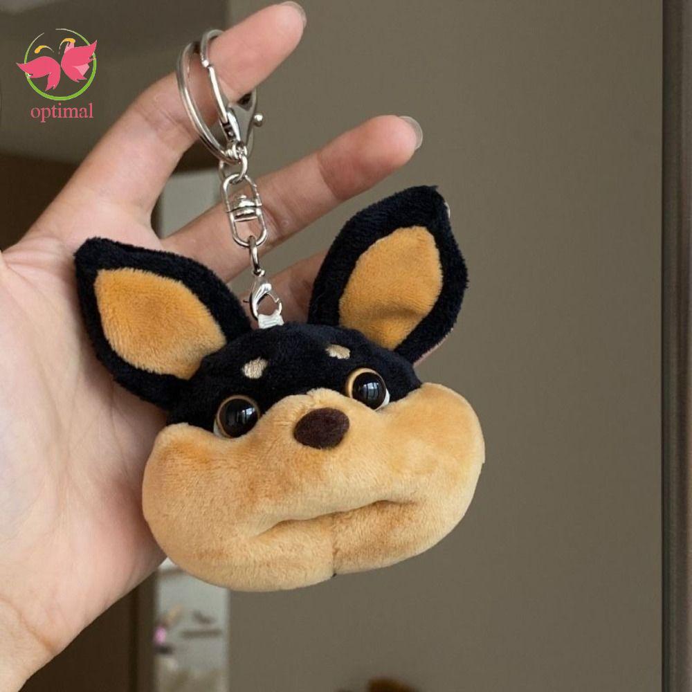 OPTIMAL LIMIT Bee Dog Doll Móc khóa, Phim hoạt hình với tạp dề Bee Puppy Bag Mặt dây chuyền, Phụ kiệ