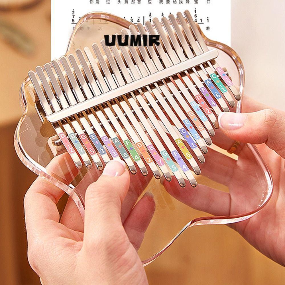 UUMIR Ngón Tay Cái Piano, Tinh Tế 17 Phím Mini Ngón Tay Cái Piano, Quà Tặng Đồ Chơi Nhạc Cụ Mini Ngó