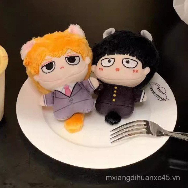 Mob Psycho 100 Shigeo Kageyama Arataka Reigen 10cm In Hình Cơ Thể Búp Bê Cotton Anime Dễ Thương Móc 