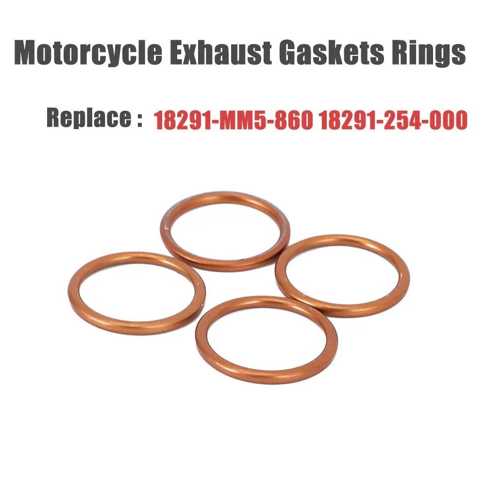 4 / 8x Ống Xả Đầu Đệm Giảm Thanh Cói O-Ring Honda CB700 CB750 CB900 CB1000C CB1100F Thay Thế 8291-MM