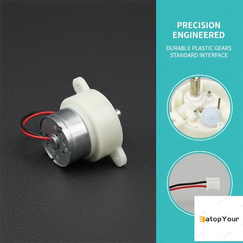 EatopYour 7RPM Mini 300 Gear Motor Hộp số Micro Hoạt động yên tĩnh Động cơ giảm bánh răng cho Bộ dụn