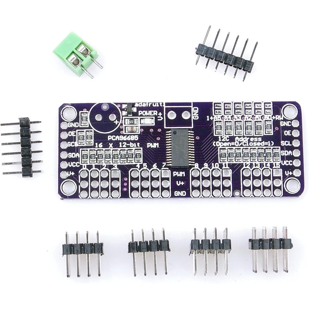 Mô-đun điều khiển Servo 12-bit PCA9685 16 kênh - Giao diện IIC