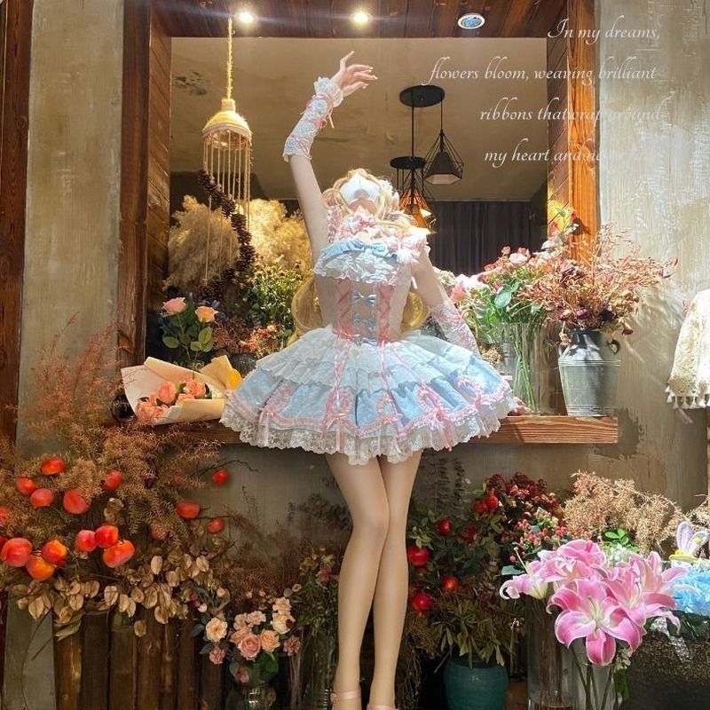 [Fudie Love Song] Gothic Full Dress jsk Dress Bow Gothic