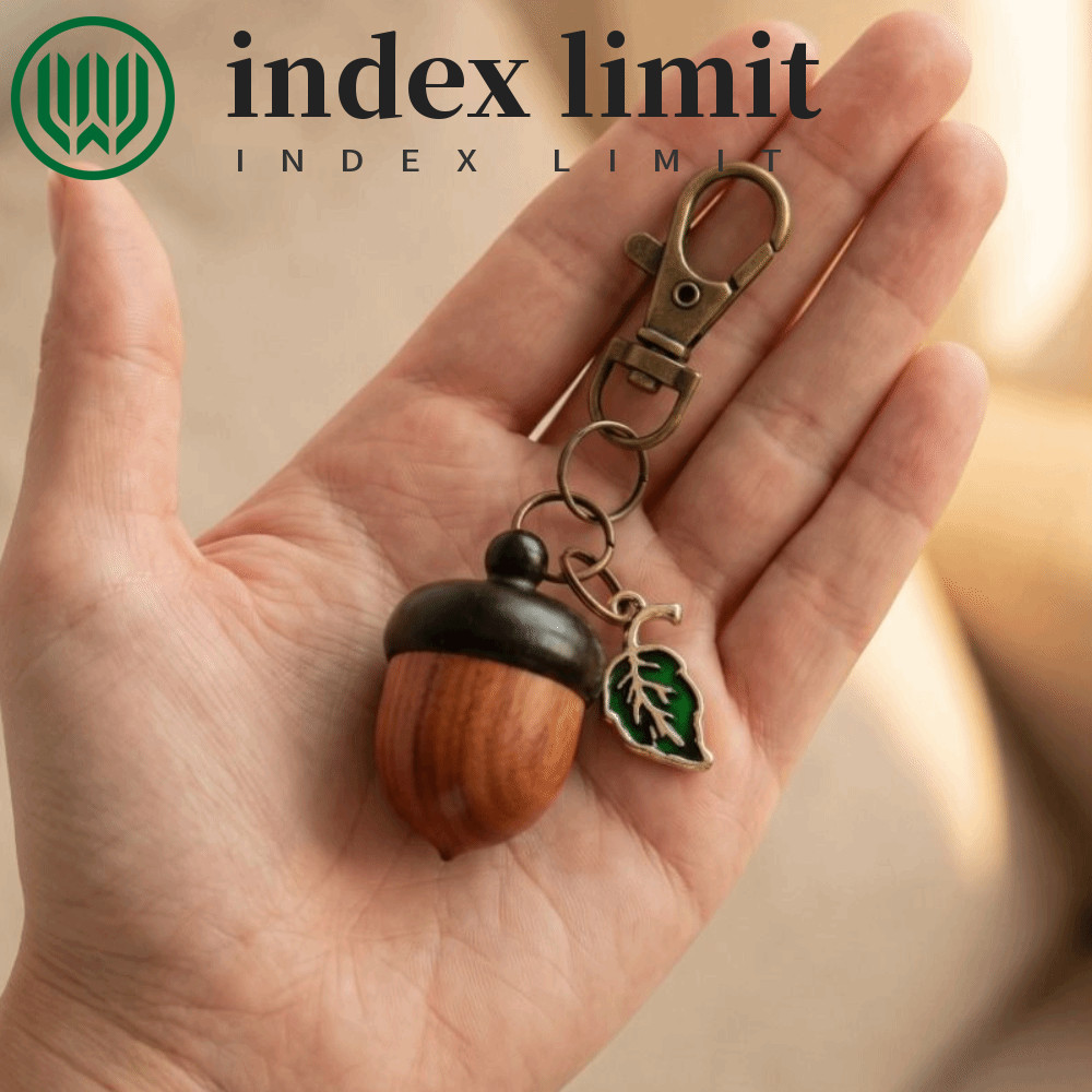 INDEX GIỚI HẠN Móc Khóa Acorn, Mô Phỏng Acorn Nhỏ Lưu Trữ Acorn Twist Mở Móc Khóa, Thời Trang Xoắn M