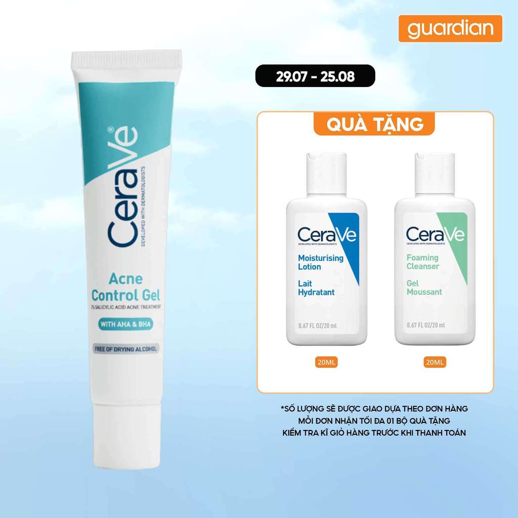 Gel Giảm Mụn Có AHA & BHA CeraVe Blemish Control Gel 40Ml | Guardian Việt Nam