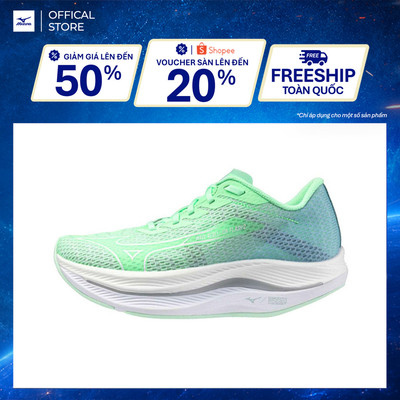 Giày Chạy Bộ Nữ Mizuno Wave Rebellion Flash 2 - Xanh Mint - J1GD243591