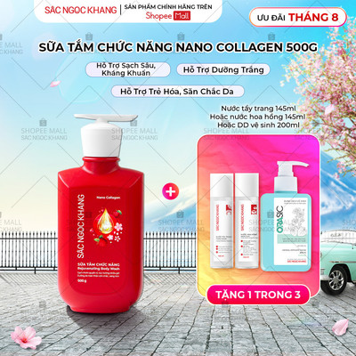 Sữa Tắm Nano Collagen Sắc Ngọc Khang 500g/Chai