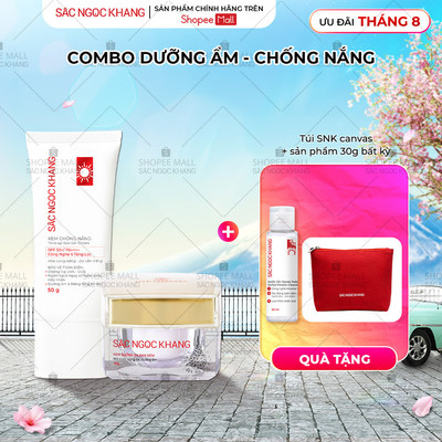 Combo kem dưỡng da ban đêm Sắc Ngọc Khang 10g + Kem chống nắng Sắc Ngọc Khang SPF 50 PA++++