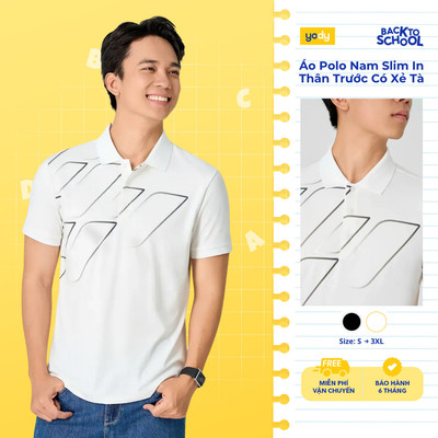 Áo Polo Nam Yody Slim In Thân Trước Có Xẻ Tà MCPO26A036