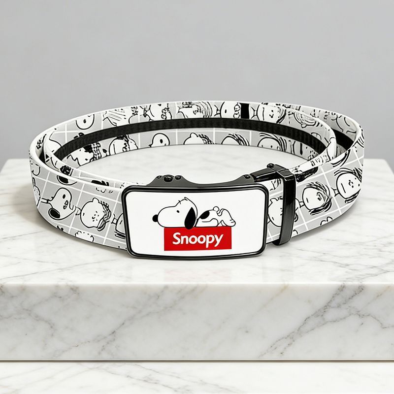 [Giảm Giá] Dây Hoạt Hình Thường Ngày Snoopy Jeans Thắt Lưng Thắt Lưng Phù Hợp Với Graffiti Hợp Thời 