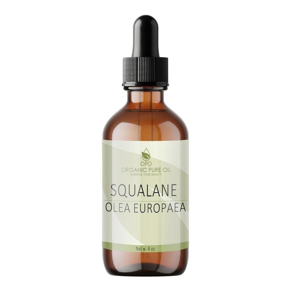 SqualaneOil-Pure, Tinh chế, Sản xuất thực vật, Không GMOSqualenefromOlives-4ozGlass & Dropper-UltraH
