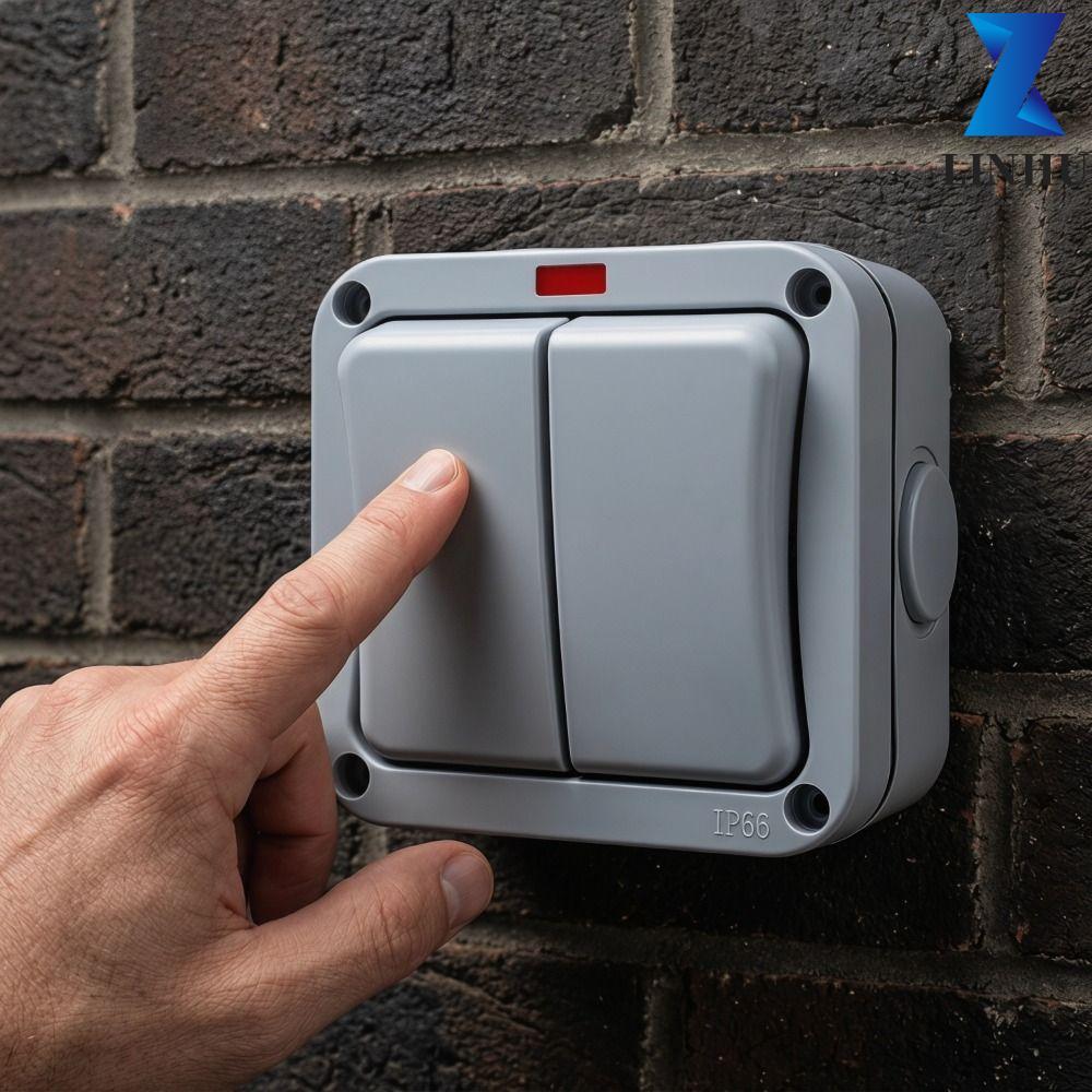 Công tắc ngoài trời LINHU IP66, Công tắc treo tường sân vườn chống nước IP66 chịu nhiệt chống nước I