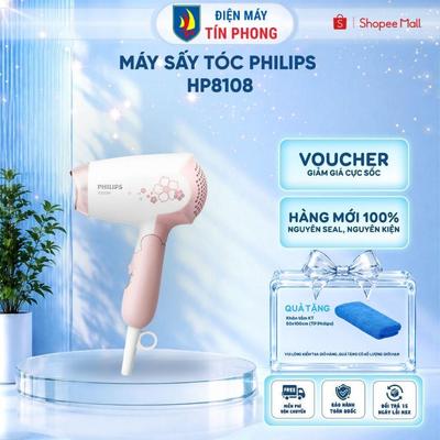 Máy Sấy Tóc Philips HP8108, 1000W (hồng) - Bảo Hành Chính Hãng 24 Tháng