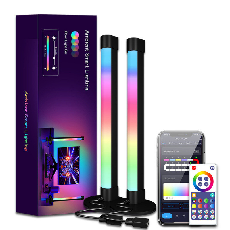 RGB Music Sync Ánh sáng xung quanh TV Nền Pickup Light Nhịp điệu LED Đèn khí quyển cho PC Để bàn Đầu