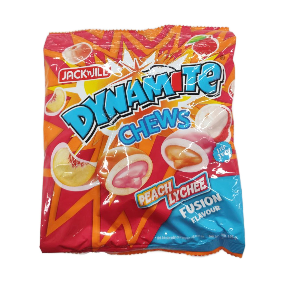 Kẹo Chew Dynamite hương đào vải 112.5g - 30052