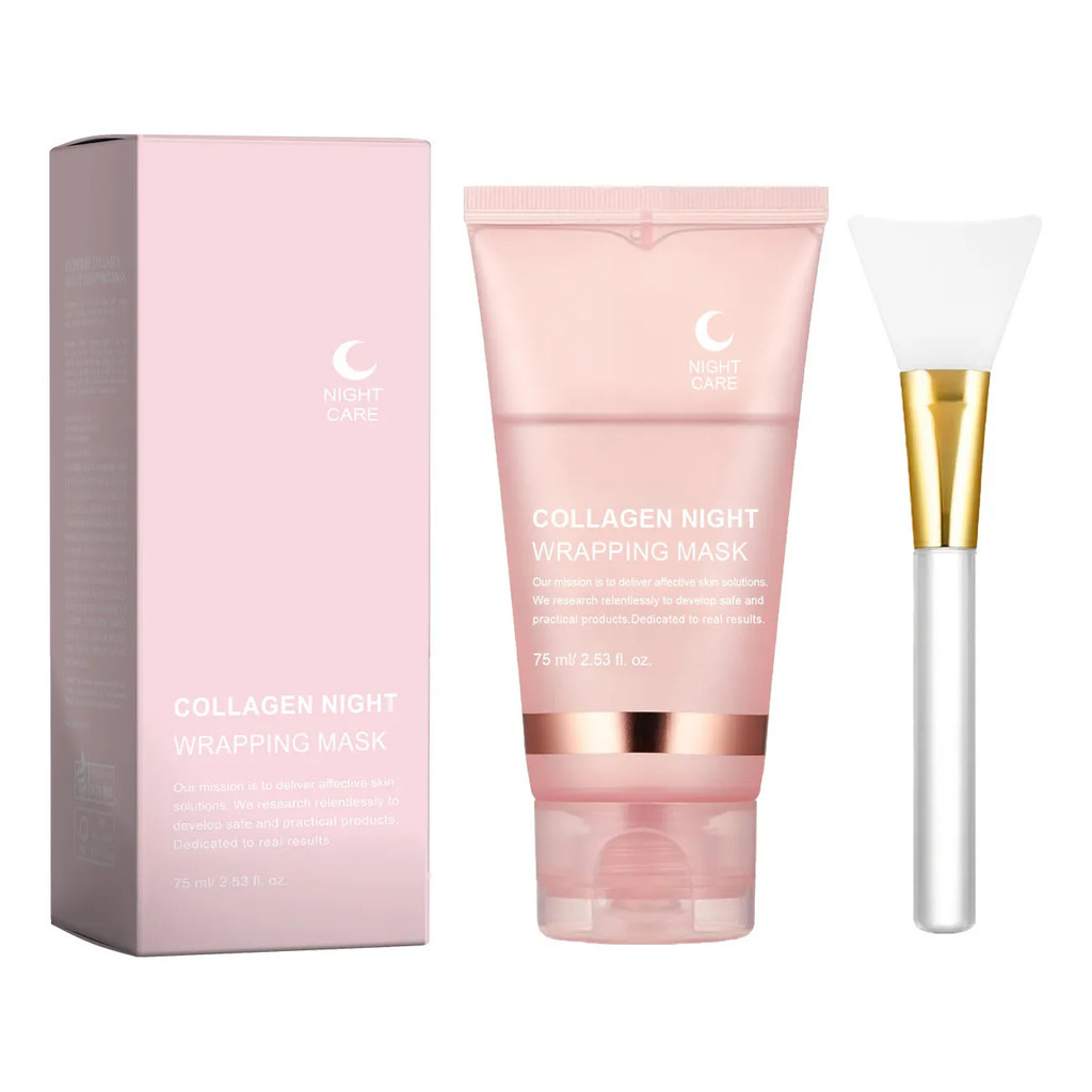 Mặt nạ ngủ Collagen (có cọ) 75 Yuan Tất cả 69 Yuan