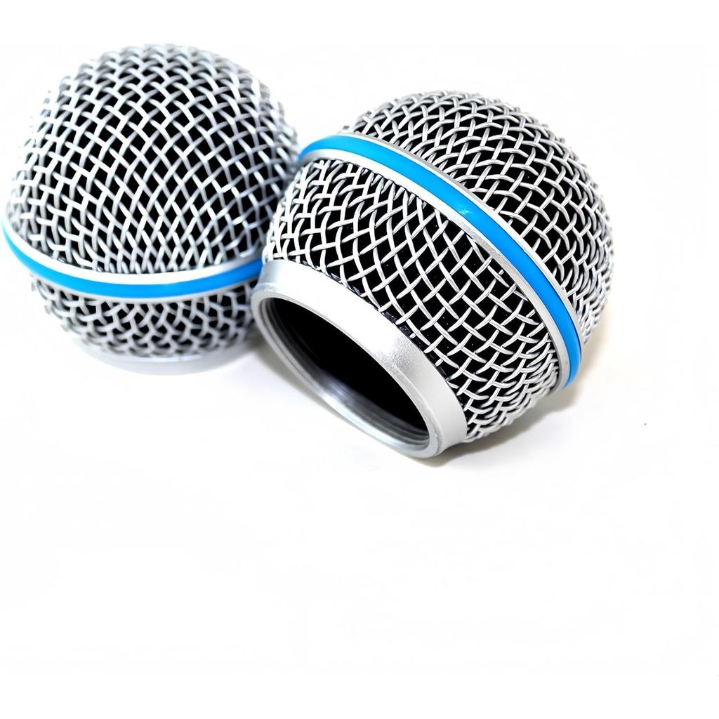 2 Lưới tản nhiệt thay thế RK265G cho Shure có dây và không dây BETA 58A, BETA 58M và BETA 58MR SM58 