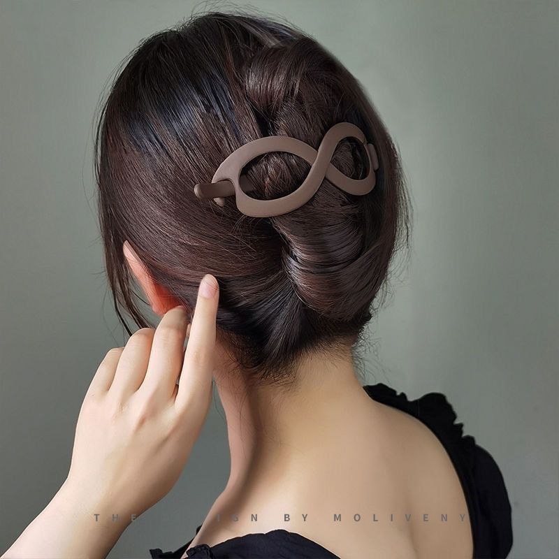 Mịn Kẹp Mũ Đội Đầu Mặt Sau Tấm Kẹp Tóc Hình Thời Trang 8 Kẹp Tóc Đuôi Ngựa Kẹp Tóc Kẹp Tóc