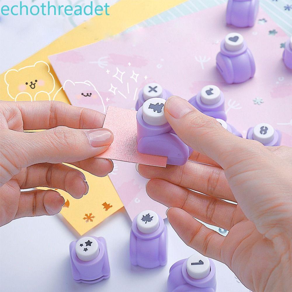 WELON Mini Paper Puncher Paper Cutter Sáng Tạo Handmade Màu Tím Đồ Chơi Trẻ Em 10 Mm Dập Nổi Đấm