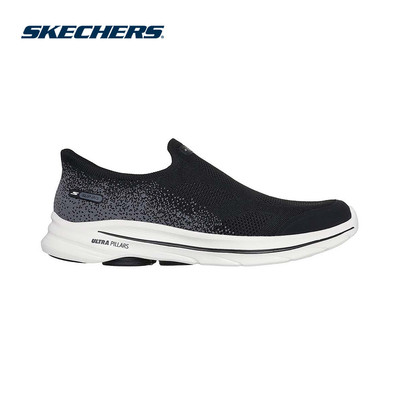 Giày Thể Thao Nam Skechers Slip-Ins GOwalk 8 Pelayo Đi Bộ-216784-BKW Air-Cooled Goga Mat