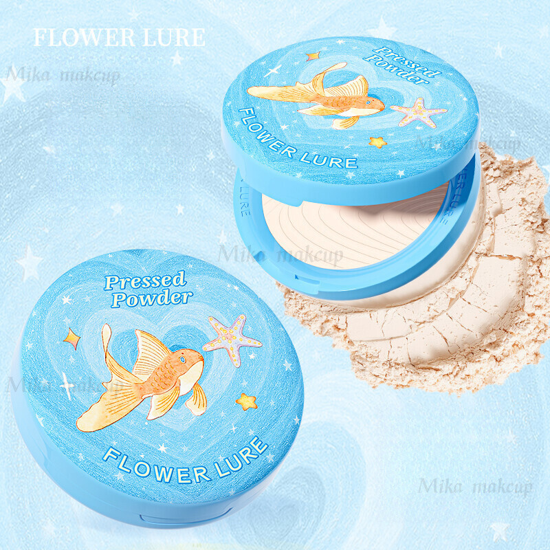◈ ❈✨FLOWER LURE Powder Kiểm soát dầu Thiết lập trang điểm Da khô Da dầu Da vàng Da trắng
