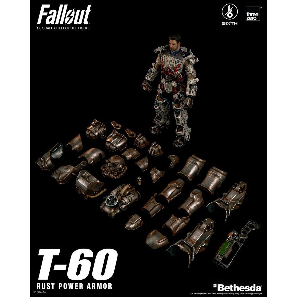 Threezero Fallout 1/6 T-60 Rust Power Armor | Pre-Order Q4/2026