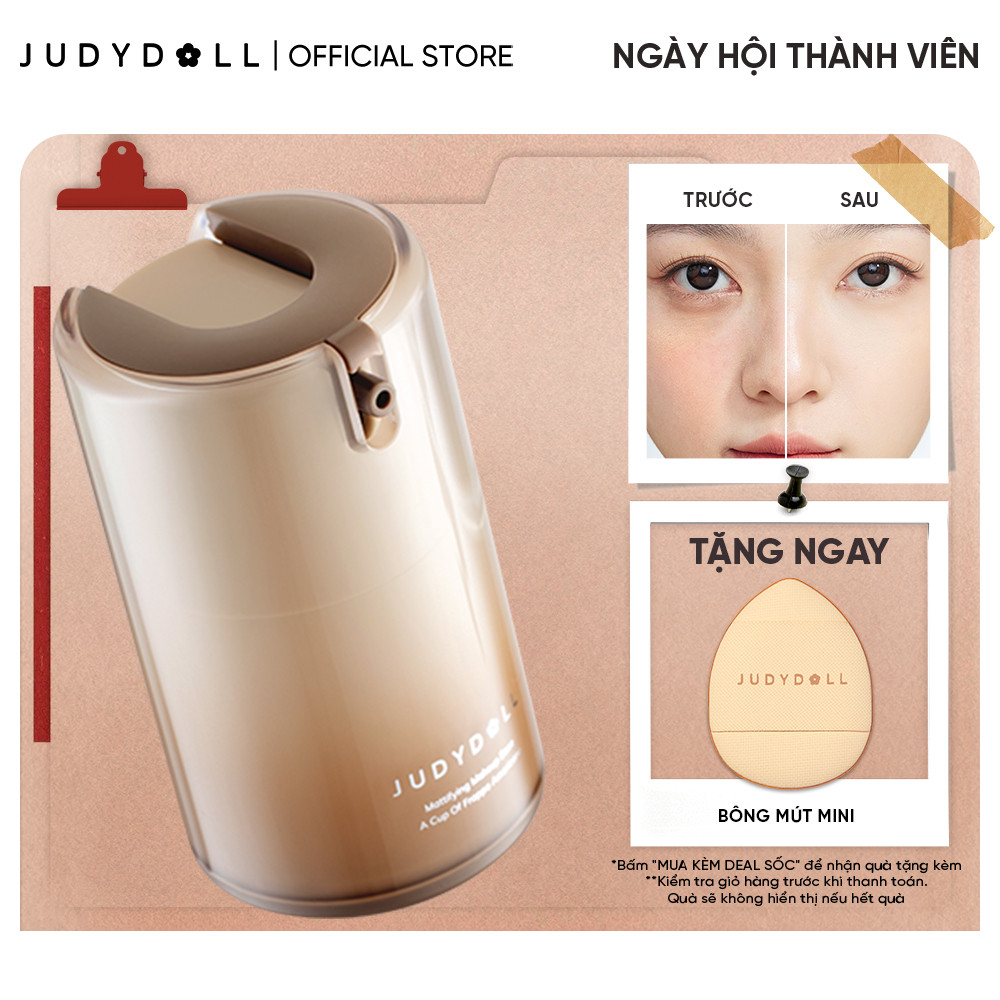 Kem Lót Kiềm Dầu JUDYDOLL Mattifying Makeup Base Nâng Tông Mờ lỗ chân lông Ẩm mịn Giữ nền lâu trôi Cho da dầu 30g