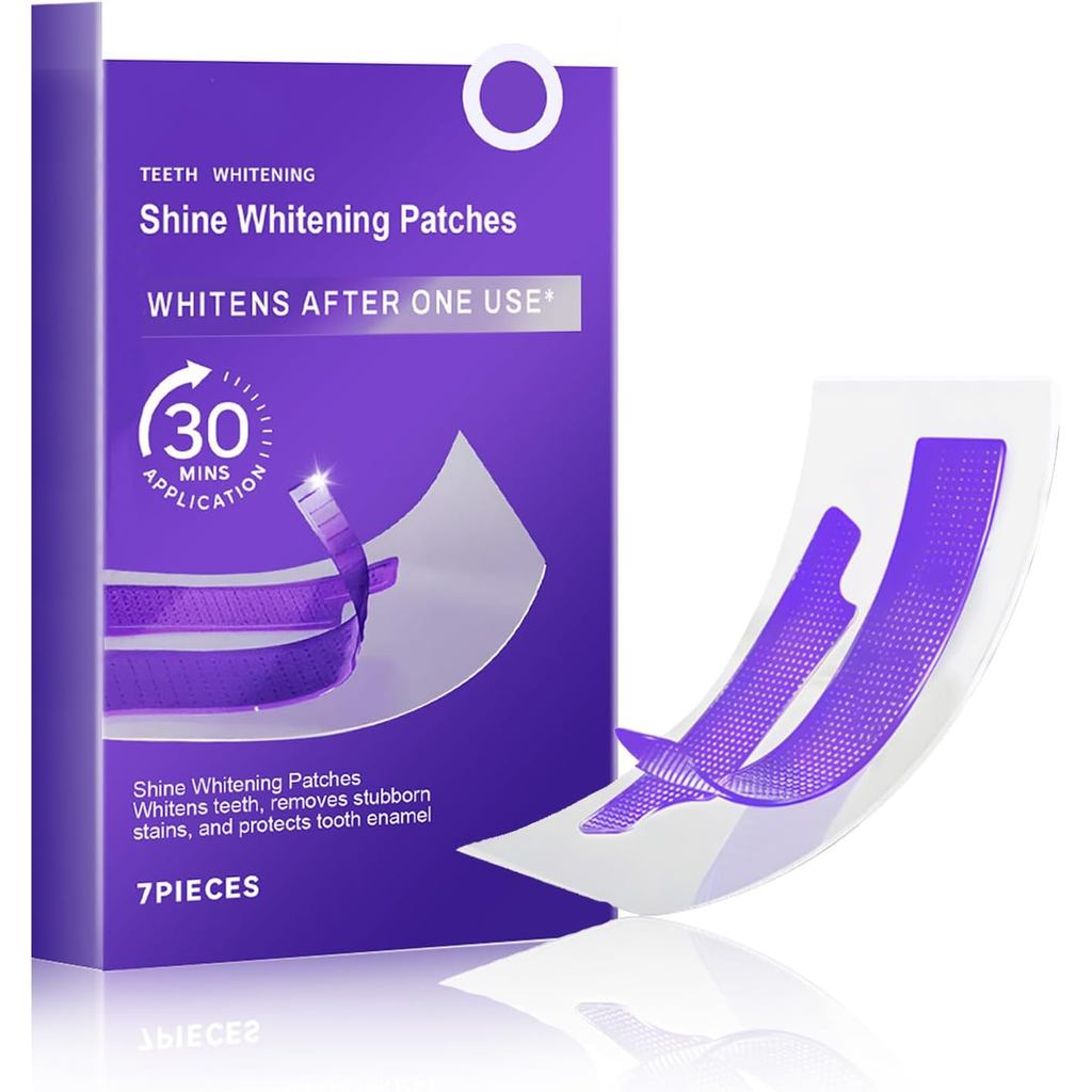 Purple Teeth Whitening Strips - V34 Whitening Strips - Enamel Safe Whitener Strips for Sensitive Tee