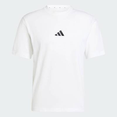 adidas Phong cách sống Áo Thun Single Jersey Logo Nhỏ Essentials Nam trắng JF1092