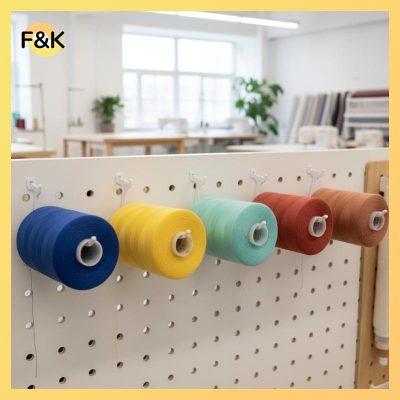 F & K Thread Spool Pegboard Hook Setpatible với Skadis Pegboards Ngăn chặn Thread Tangling cho Craft