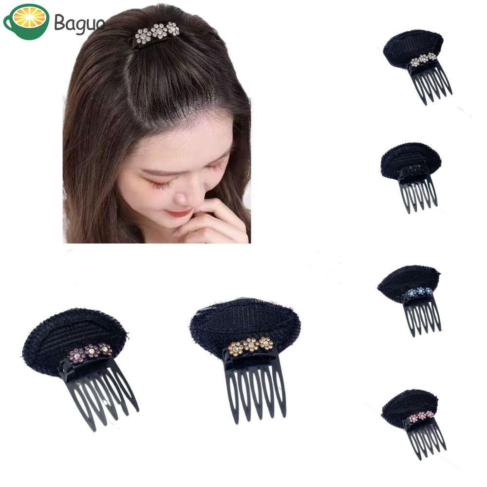 BAGUO Puff Hair Head Cushion, Flower Sponge DIY Hair Styling Tool, Sweet Hair Clip Braid Hair Access