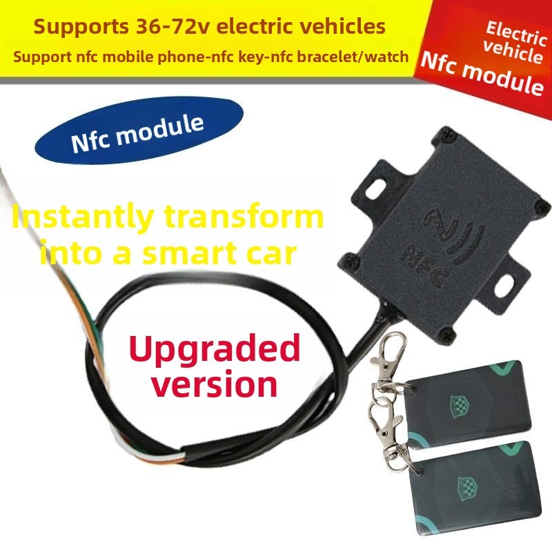[Sản phẩm mới] 48-72V Xe Điện Sửa Đổi Khóa Cửa Điện NFC Swipe Thẻ Swipe Cảm Ứng Không Dây Swipe Thẻ 
