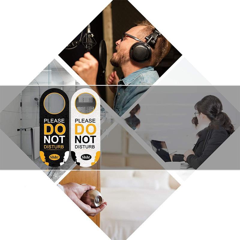 Newsmallbrains Please Do Not Disturb Door Sign Khách sạn Bảng tin Mặt dây chuyền Nhãn Móc treo cửa T