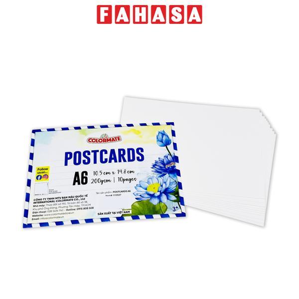 Giấy Postcard A6 - 200gsm - Colormate 115527 (10 Tờ/Xấp)