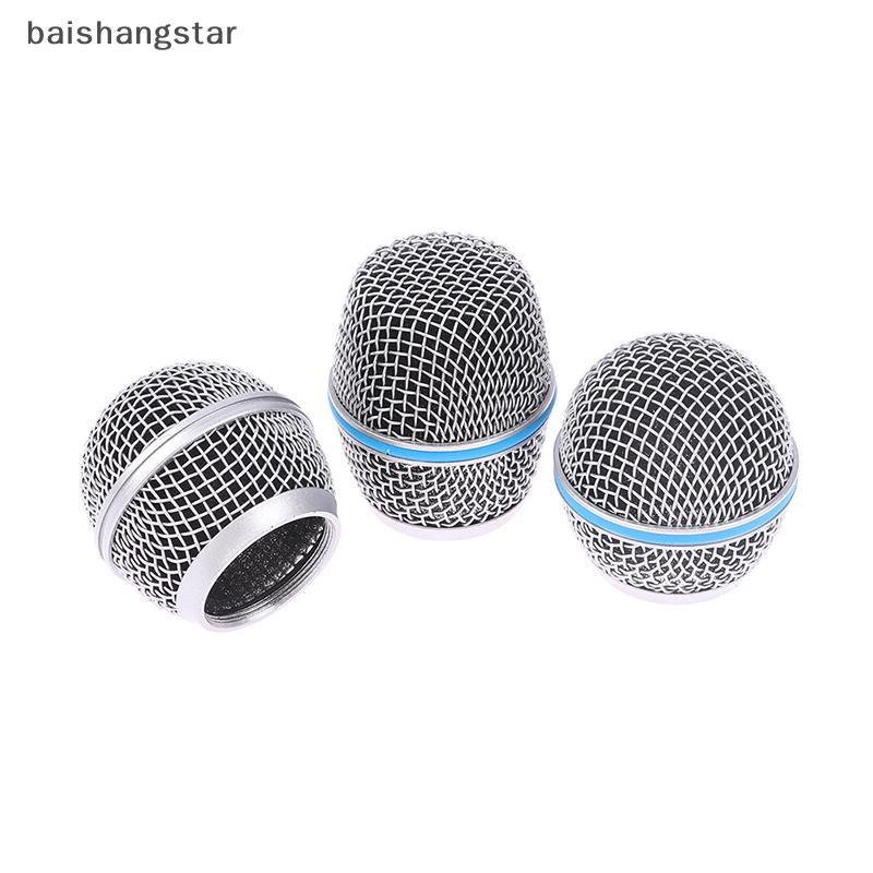 Baishangstar Micro Đầu Thay Thế Lưới Thép Micro Cầm Tay Lưới Nướng Đầu Phù Hợp Với Shure Beta 57A 58