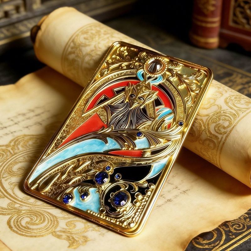Hàng sẵn có Delta Game Gilt Card Hợp kim Đồ thủ công đa kim loại Trò chơi Cúp Mô hình đồ chơi260902