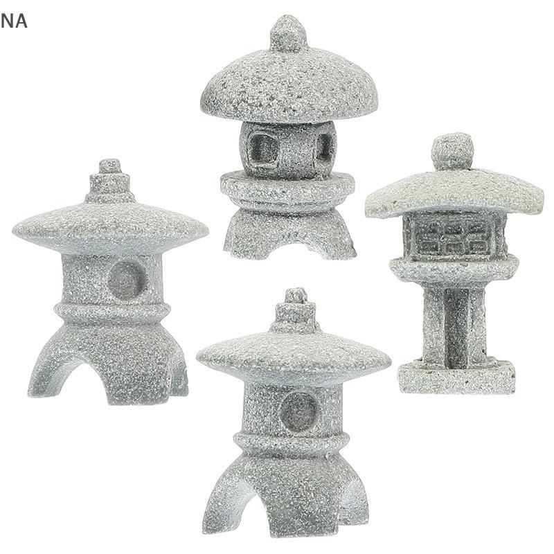 Phong Cách Retro Trung Quốc Đèn Pavilion Nhỏ Hình Chùa Trang Trí Tượng Cát Phụ Kiện Nhà CCD