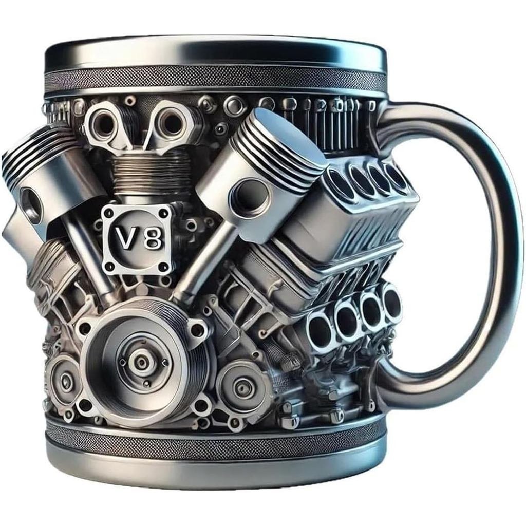 Cốc thép không gỉ V8Engine, Thiết kế V8Engine, nCar cốc cà phê, Cốc bia động cơ tạo V8, Đó là món qu