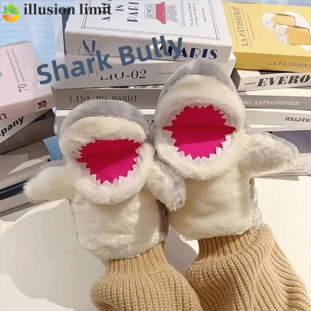 ILLUSION LIMIT Shark Hand Puppet Open Mouth Đồ chơi trẻ em tương tác