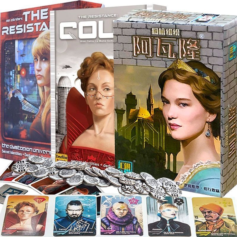 Avalon Board Game Card Avalon Tiếng Anh Trung Quốc Người Lớn Đảng Người Sói Trò Chơi