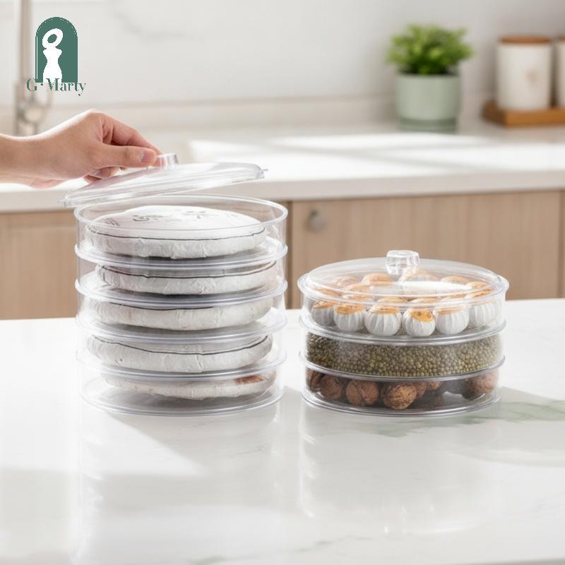 Hộp đựng trà kín trong suốt Gmarty, dung tích lớn KL