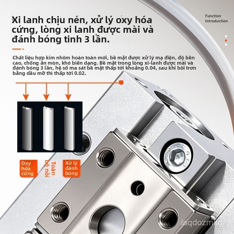 Xy lanh khí nén ngón tay song song mỏng MHF2-8D 12D 16D 20D thay SMC