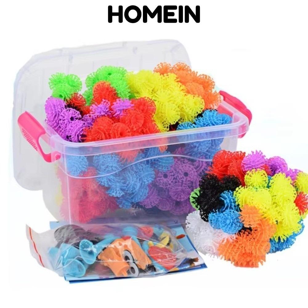 HOMEIN Thorn Balls, Đồ chơi xây dựng DIY lắp ráp Đồ chơi bóng dính, Sáng tạo linh hoạt DIY Puffer Ba
