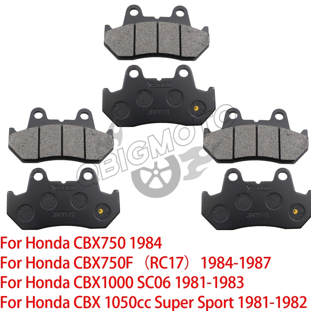 Xe Máy Phía Trước Phía Sau Má Phanh Cho Xe Honda CBX750F RC17 1984-1987 CBX1000 SC06 1981-1983 CBX10
