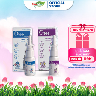 ComBo Hỗ Trợ Phòng Bệnh Hô Hấp Cho Bé Xịt Mũi Otee VA, Xịt Họng Otee  Chứa Ectoin, Nano Bạc Lọ 20ml