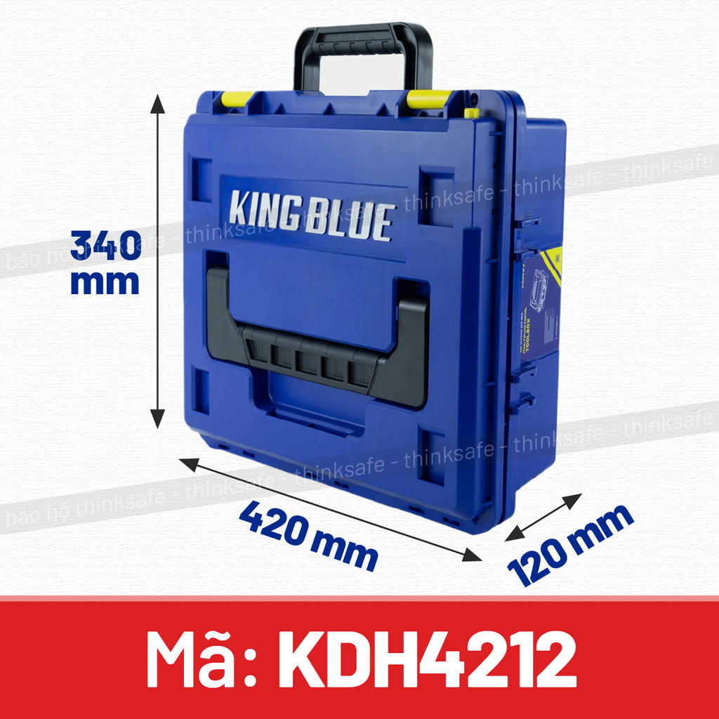 Thùng đựng đồ nghề KingBlue KHD4212 42x34x12 Nhựa ABS Chống nước, Chống va đập, Không gian rộng có t