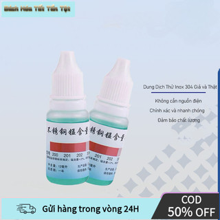 【COD】Dung dịch thử inox 304 chuyên nghiệp lọ 12ml giúp phân biệt chính xác inox 201 và 304 thông qua phản ứng hóa học