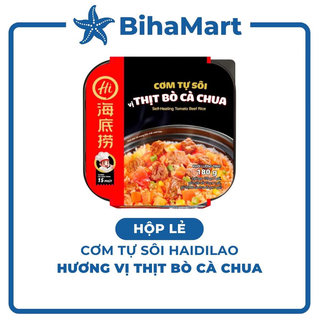 [HỘP LẺ] - YIHAI - Cơm tự sôi Haidilao hương vị Bò cà chua, Cơm tự sôi Hadilao bò cà chua (180g/hộp)