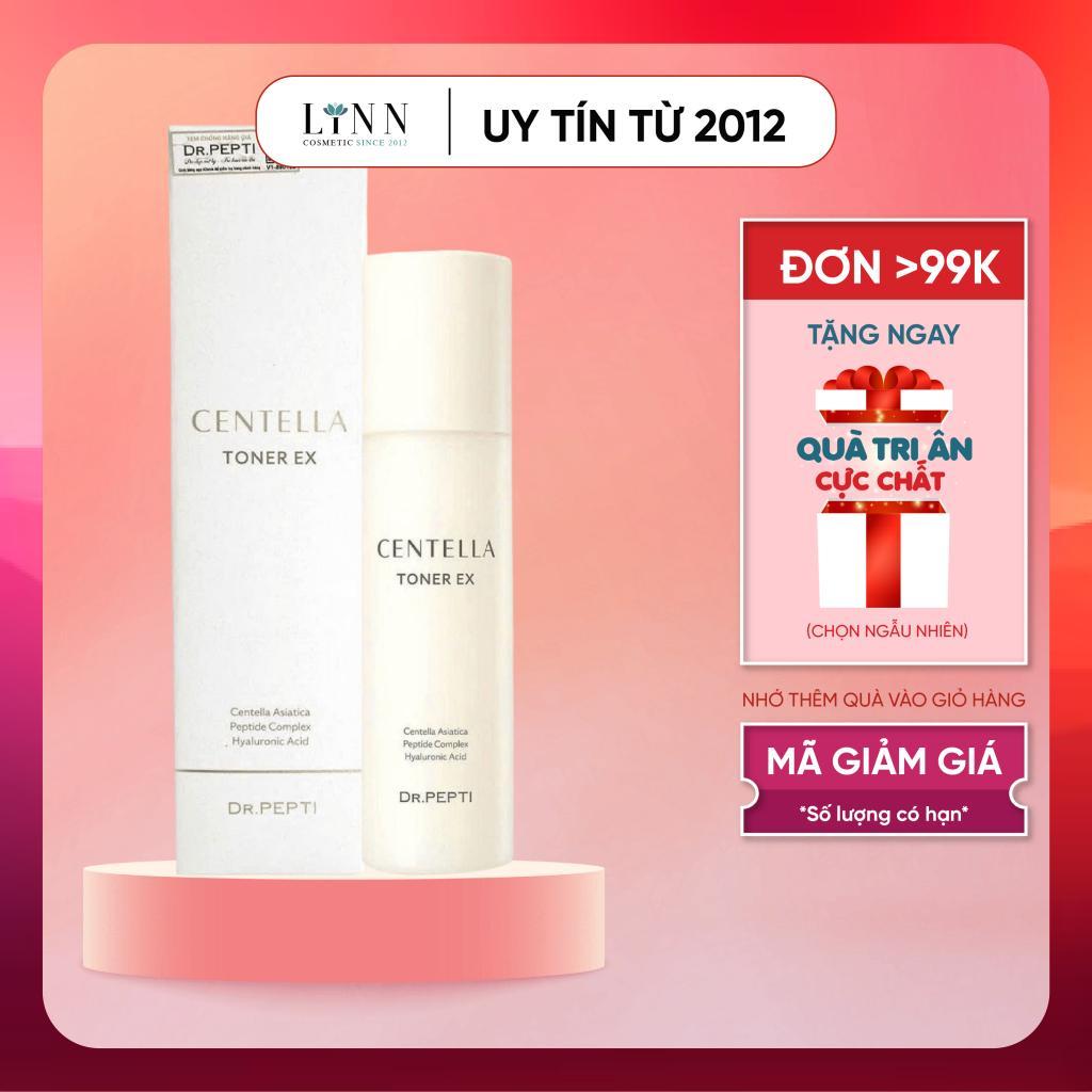 [Mẫu mới] Nước hoa hồng Toner Dr.Pepti chống nhăn, căng bóng da Centella toner EX Dr.Pepti+ 180ml