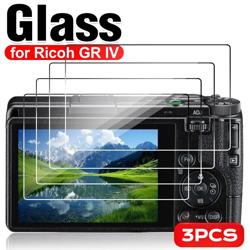 3 Chiếc Cho Ricoh GR IV IIIx III II HDF Kính Cường Lực Phim Cho Ricoh GR4 GR3X GR3 HDF GR3X GR2 GR1 